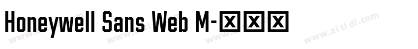 Honeywell Sans Web M字体转换